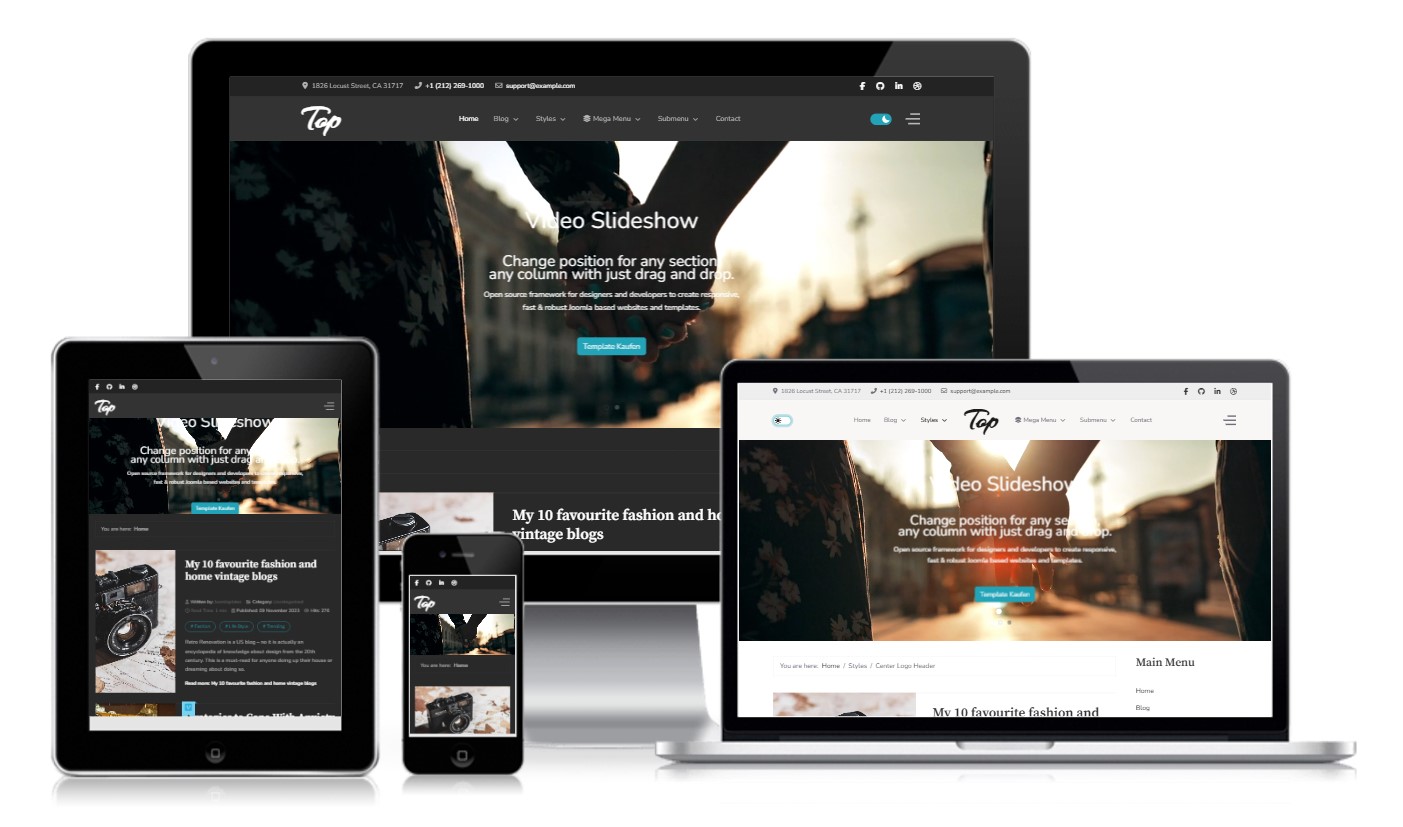 Joomla Template Top